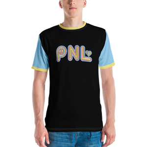 Peace and Love (PNL) Unisex Color Block Men's Crew Neck T-shirt