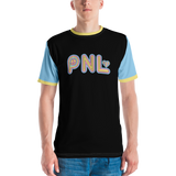 Peace and Love (PNL) Unisex Color Block Men's Crew Neck T-shirt