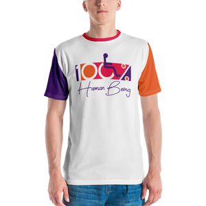 100% Human Being (Color Block) Men's Crew Neck T-shirt