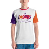 100% Human Being (Color Block) Men's Crew Neck T-shirt