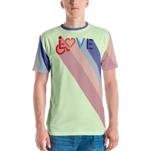 Love for the Disability Community (Rainbow Shadow) Men's Crew Neck T-shirt