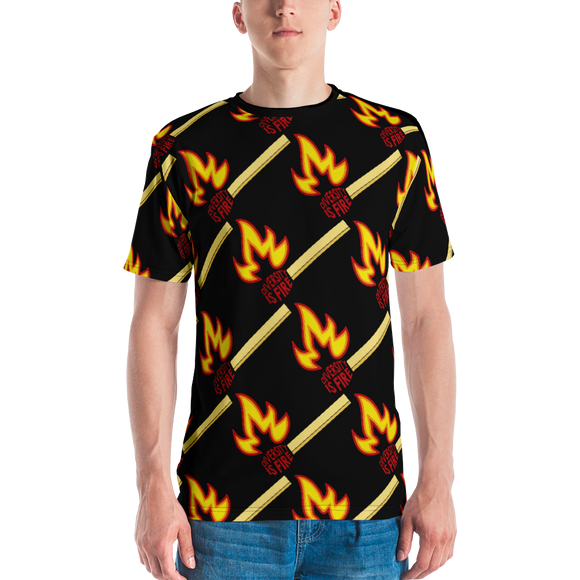 Diversity is Fire (Big Match Design - Pattern) Men's Crew Neck T-shirt