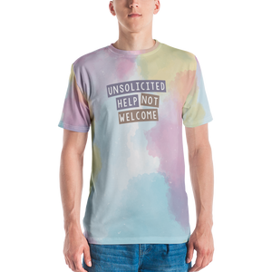 Unsolicited Help Not Welcome (Colorful) Men's Crew Neck T-shirt