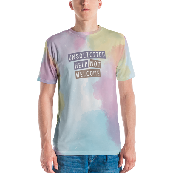 Unsolicited Help Not Welcome (Colorful) Men's Crew Neck T-shirt