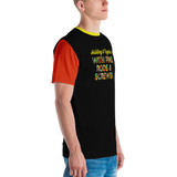 Holding It Together with Pins, Rods & Screws (Color Block Men's Crew Neck T-shirt)