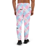 Disability Themed Small Patchwork (Men's Joggers) Pastel Colors