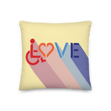 Love for the Disability Community (Rainbow Shadow) Premium Pillow