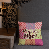 Uniquely Me Floral Pattern Premium Pillow