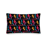 Normal is a Myth (Bigfoot, Mermaid, Unicorn & Loch Ness Monster Pattern) Premium Pillow