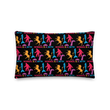 Normal is a Myth (Bigfoot, Mermaid, Unicorn & Loch Ness Monster Pattern) Premium Pillow
