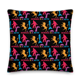 Normal is a Myth (Bigfoot, Mermaid, Unicorn & Loch Ness Monster Pattern) Premium Pillow