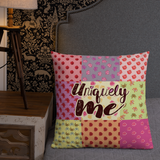 Uniquely Me Floral Pattern Premium Pillow