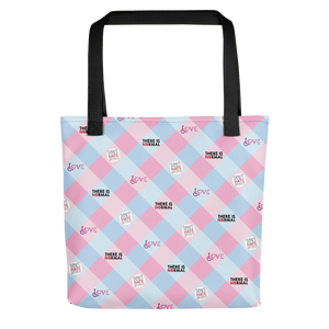 Disability Themed Small Patchwork (Tote Bag) Pastel Colors