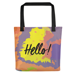 Hello! (Friendly) Colorful Tote Bag