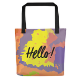 Hello! (Friendly) Colorful Tote Bag