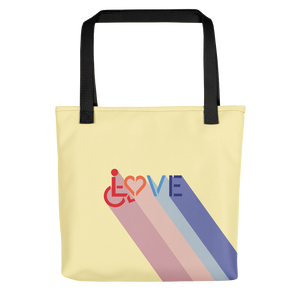 Love for the Disability Community (Rainbow Shadow) Tote Bag