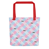 Disability Themed Small Patchwork (Tote Bag) Pastel Colors