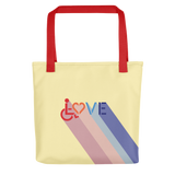 Love for the Disability Community (Rainbow Shadow) Tote Bag