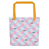 Disability Themed Small Patchwork (Tote Bag) Pastel Colors