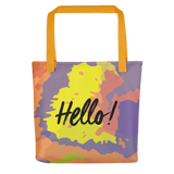 Hello! (Friendly) Colorful Tote Bag