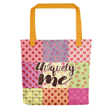 Uniquely Me Floral Pattern Tote Bag