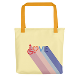 Love for the Disability Community (Rainbow Shadow) Tote Bag