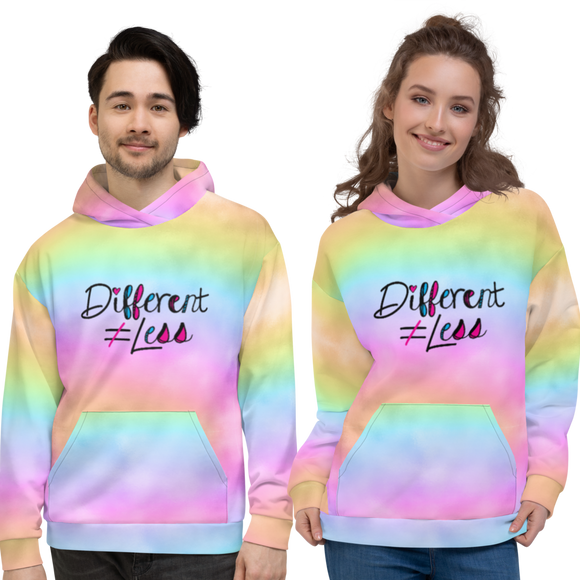 Different Does Not Equal Less (As Seen on Netflix's Raising Dion) Unisex Colorful Hoodie