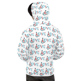 LOVE (for the Disability Community) Pattern - Men's Hoodie