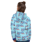 Different but Equal (Disability Equality Logo Pattern) Unisex Hoodie