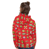 Not All Heroes Use Stairs (Unisex Hoodie) Comic Book Speech Bubbles Pattern