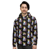 Esperanza From Raising Dion (Yellow Cartoon Pattern) Black Hoodie