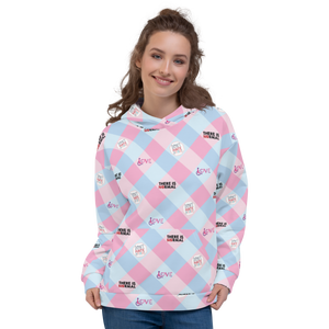 Disability Themed Small Patchwork (Unisex Hoodie) Pastel Colors