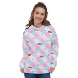 Disability Themed Small Patchwork (Unisex Hoodie) Pastel Colors