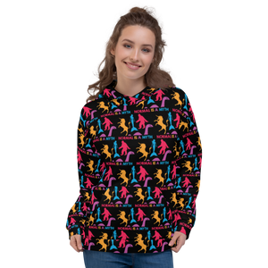 Normal is a Myth (Bigfoot, Mermaid, Unicorn & Loch Ness Monster Pattern) Unisex Hoodie