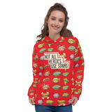 Not All Heroes Use Stairs (Unisex Hoodie) Comic Book Speech Bubbles Pattern