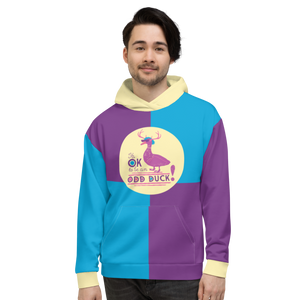It's OK to be an Odd Duck! Color Block Unisex Hoodie v1