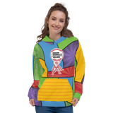 Hollywood Ableism: Person + Disability = Villain (Unisex Hoodie Comic Pattern)