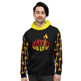 Diversity is Lit (Pattern) Unisex Hoodie