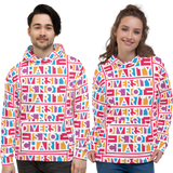 Diversity is Not Charity (Printed All-Over Unisex Hoodie)