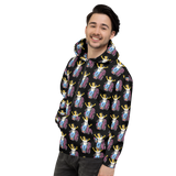 Esperanza From Raising Dion (Yellow Cartoon Pattern) Black Hoodie