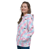 Disability Themed Small Patchwork (Unisex Hoodie) Pastel Colors