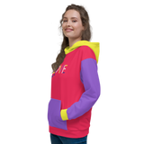 LOVE (for the Disability Community) Unisex Color Block Hoodie