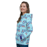 Different but Equal (Disability Equality Logo Pattern) Unisex Hoodie
