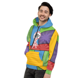 Hollywood Ableism: Person + Disability = Villain (Unisex Hoodie Comic Pattern)