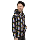 Esperanza From Raising Dion (Yellow Cartoon Pattern) Black Hoodie