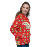 Not All Heroes Use Stairs (Unisex Hoodie) Comic Book Speech Bubbles Pattern