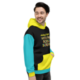Holding It Together with Pins, Rods & Screws (Color Block Unisex Hoodie)