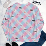 Disability Themed Small Patchwork (Unisex Sweatshirt) Pastel Colors