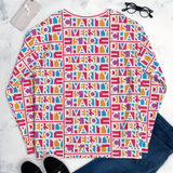 Diversity is Not Charity (Printed All-Over Unisex Sweatshirt)