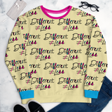 Different Does Not Equal Less (As Seen on Netflix's Raising Dion) Women's Unisex Sweatshirt